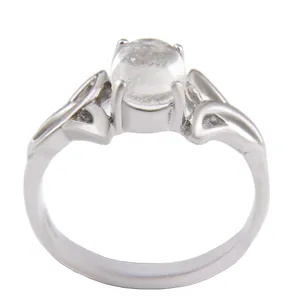 انگشتر نقره زنانه بازرگانی میلادی مدل سنگ در نجف  ابکاری رادیوم کد AWR_1437