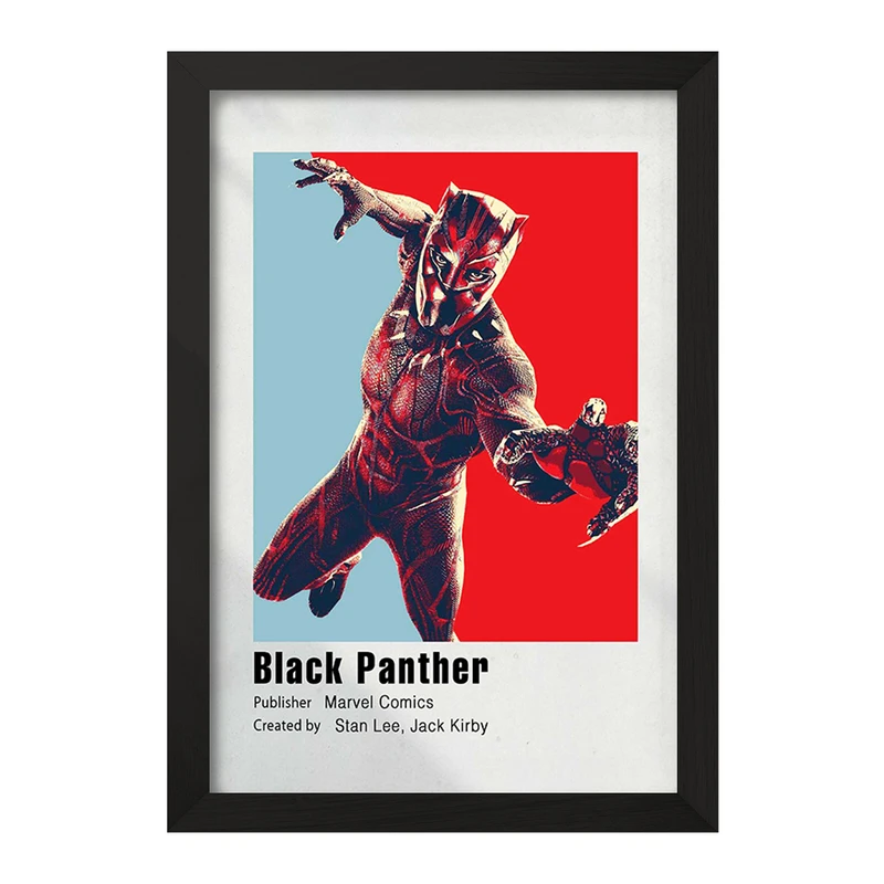 تابلو خندالو مدل بلک پانتر (Black Panther) کد F11256