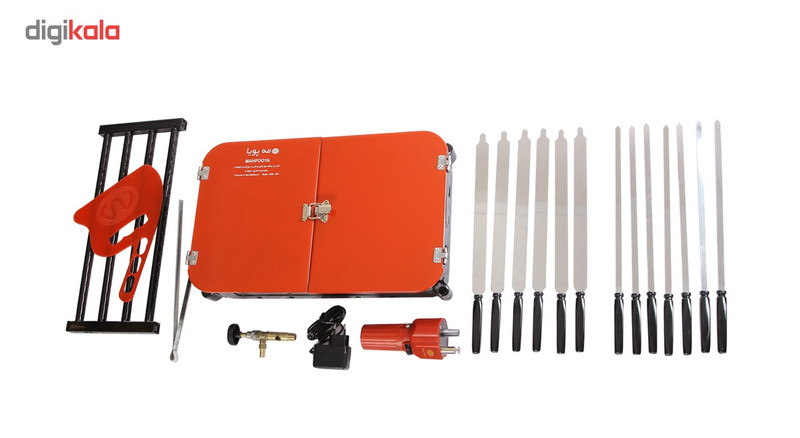 کباب پز دوگانه سوزمه پویا مدل BRB-M84