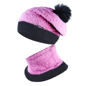 ست کلاه و شال گردن سام مدل فرانسوی داخل خز کد 572