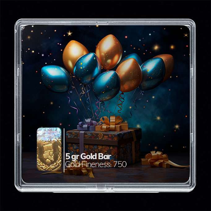 شمش طلا 18 عیار مدوپد مدل کادو بادکنکی کد SG10752 شمش طلا 18 عیار مدوپد مدل کادو بادکنکی کد SG10752