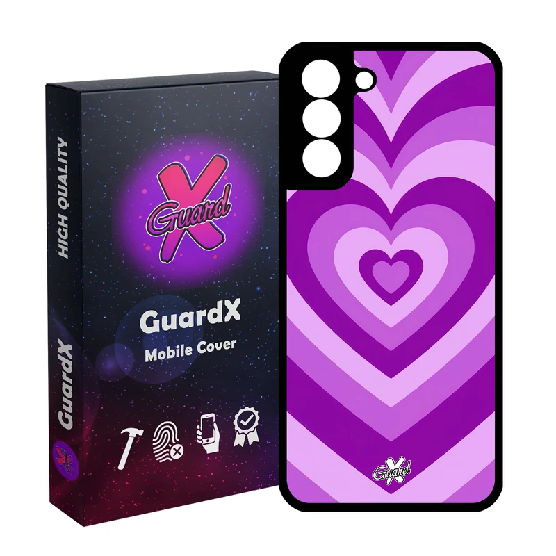 کاور گارد ایکس طرح قلب مدل Glass10474 مناسب برای گوشی موبایل سامسونگ Galaxy S21 FE
