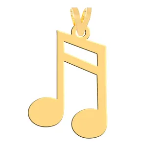 آویز گردنبند طلا 18 عیار زنانه فرشته مدل نت موسیقی WNL-000626