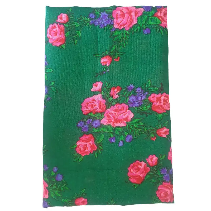 شال زنانه مدل نخی گلدار بافت ریز