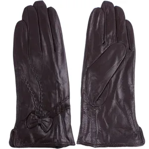 دستکش زنانه چرم واته مدل BR89