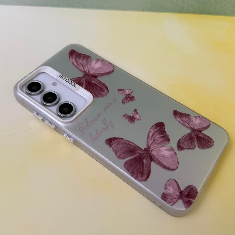 کاور مدل so cool طرح پروانه مناسب برای گوشی موبایل سامسونگ Galaxy A55