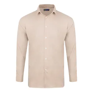 پیراهن آستین بلند یقه برگردان مردانه مدل 828