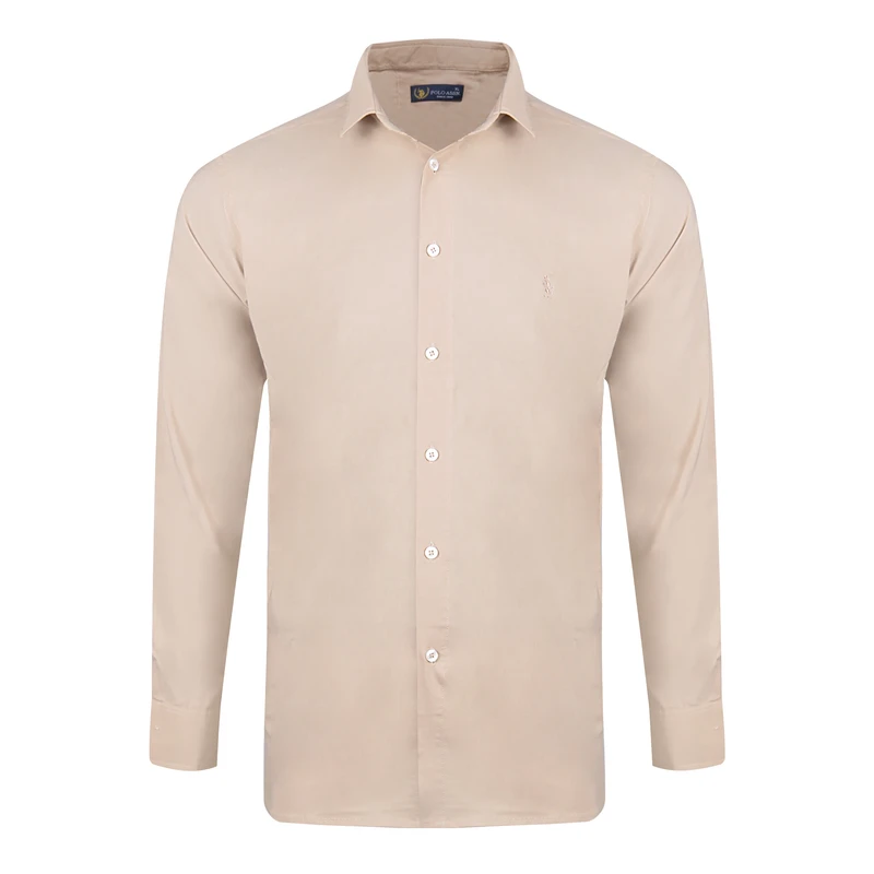 پیراهن آستین بلند یقه برگردان مردانه مدل 828