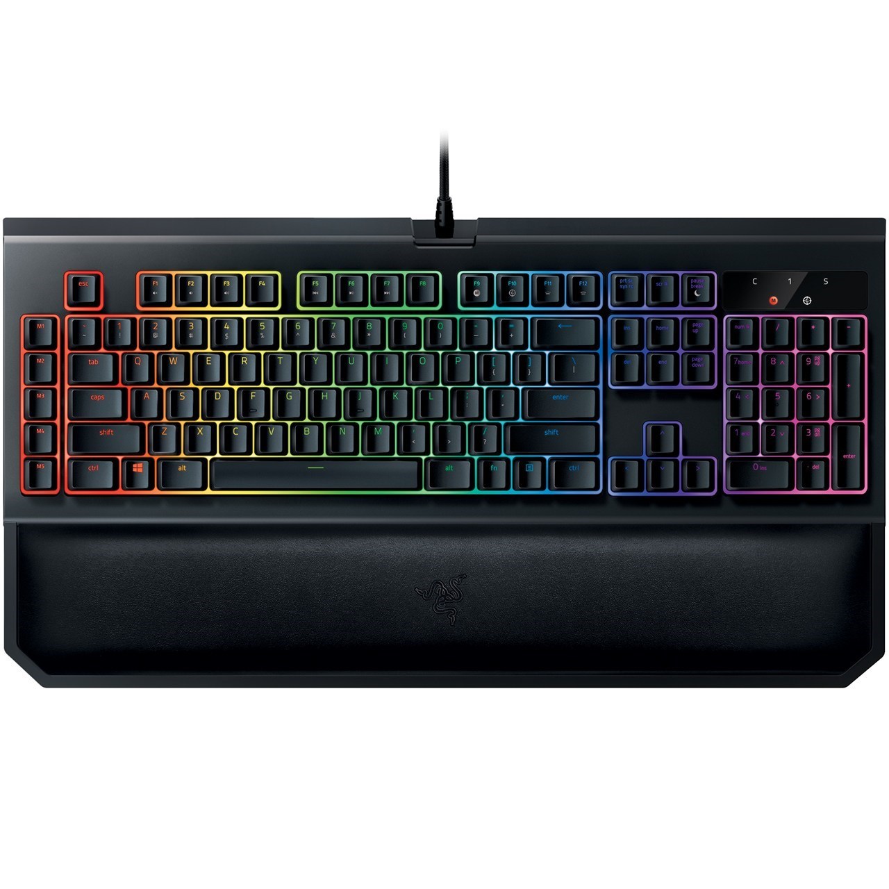 کیبورد مخصوص بازی مکانیکی ریزر مدل Blackwidow Chroma V2 With Orange Switch