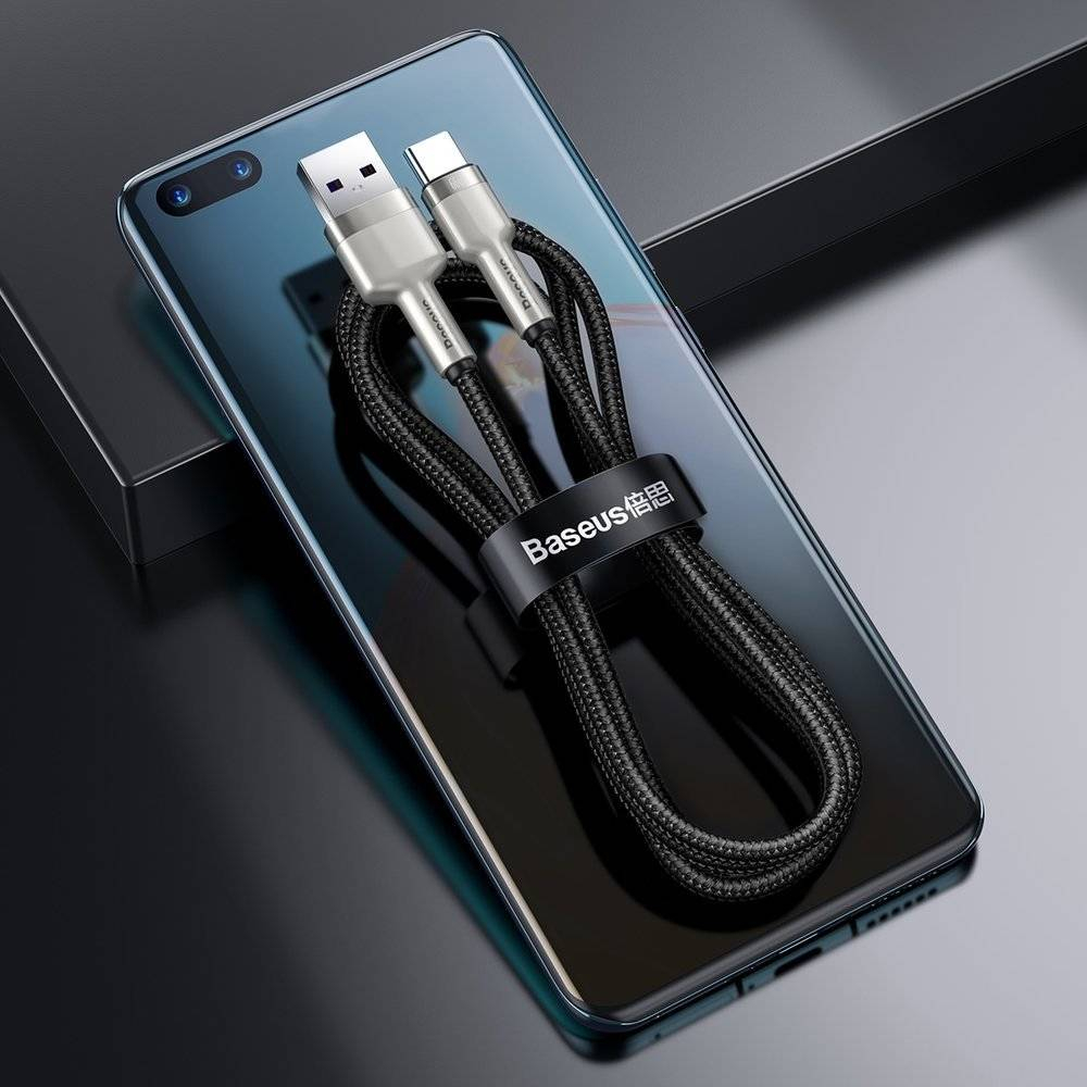 کابل تبدیل USB به USB-C باسئوس مدل metal 66w طول 1 متر
