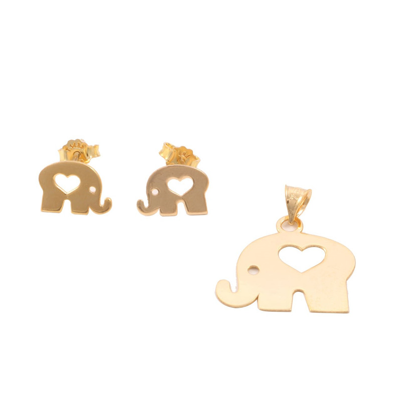 نیم ست طلا 18 عیار زنانه سپیده گالری SH0015