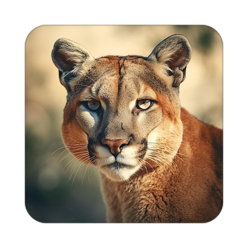 زیر لیوانی کاکتی طرح شیر مدل mp24442