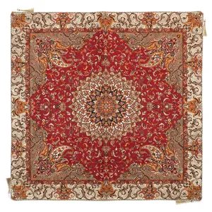 رومیزی ترمه کارگاه رستا طرح 104-14-18 سایز 100 × 100