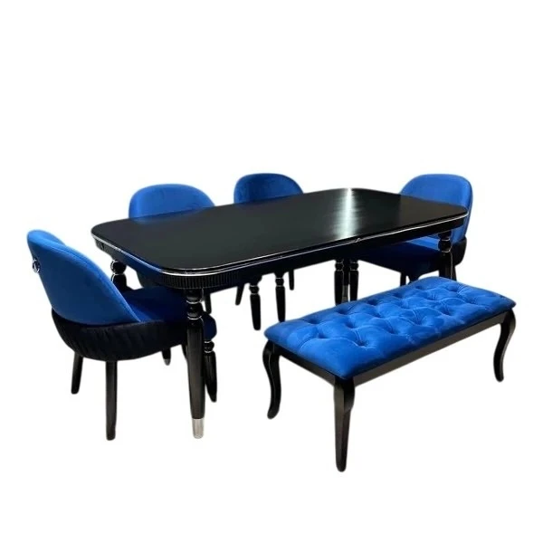 میز و صندلی ناهارخوری شش نفره گروه تولید اسپیناس مدل T-W-906