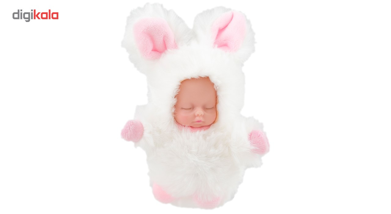 آویز و جاسوئیچی نوزاد لاکچری مدل White Rabbit Dress