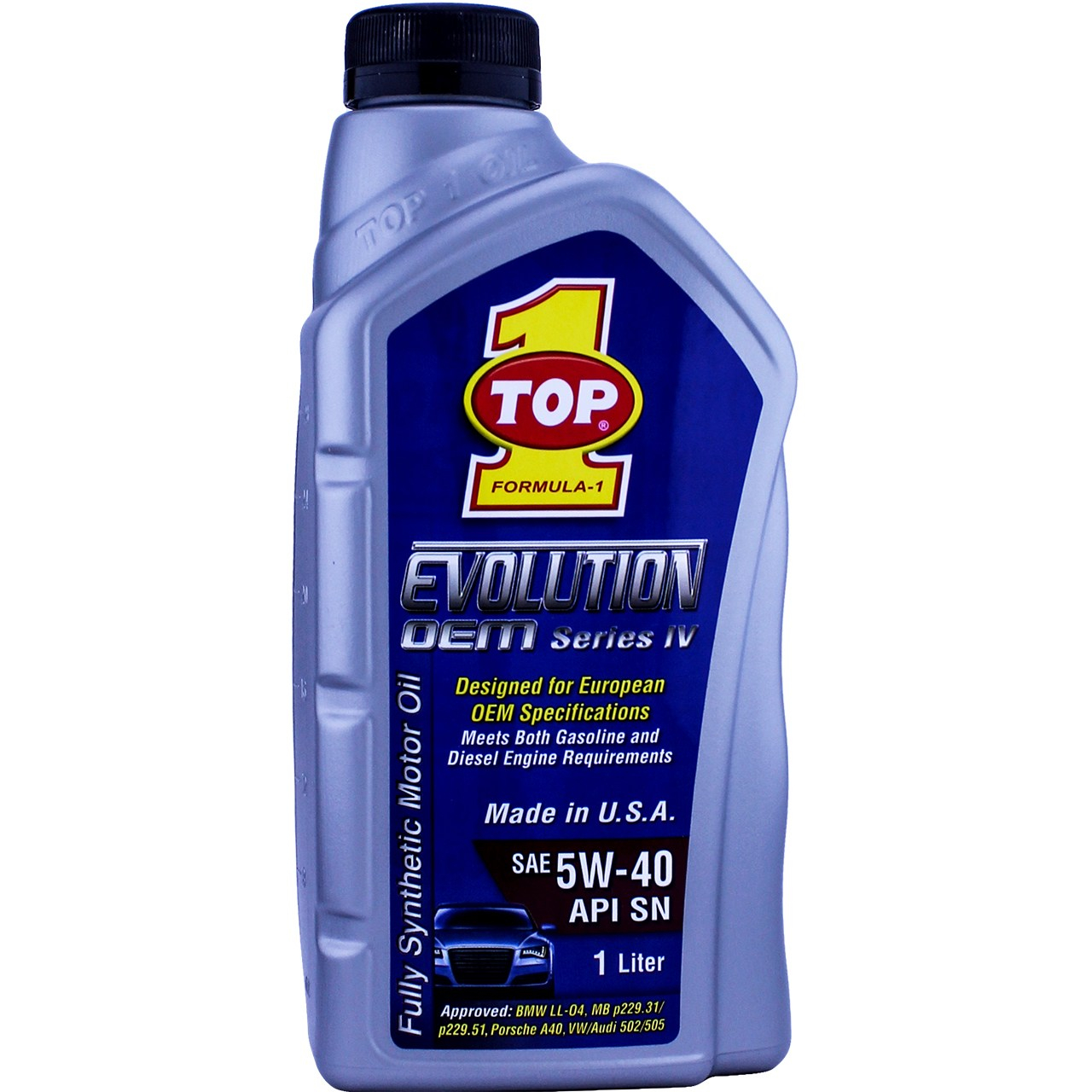 روغن موتور خودرو تاپ وان مدل Evolution 5W-40 حجم 1 لیتر