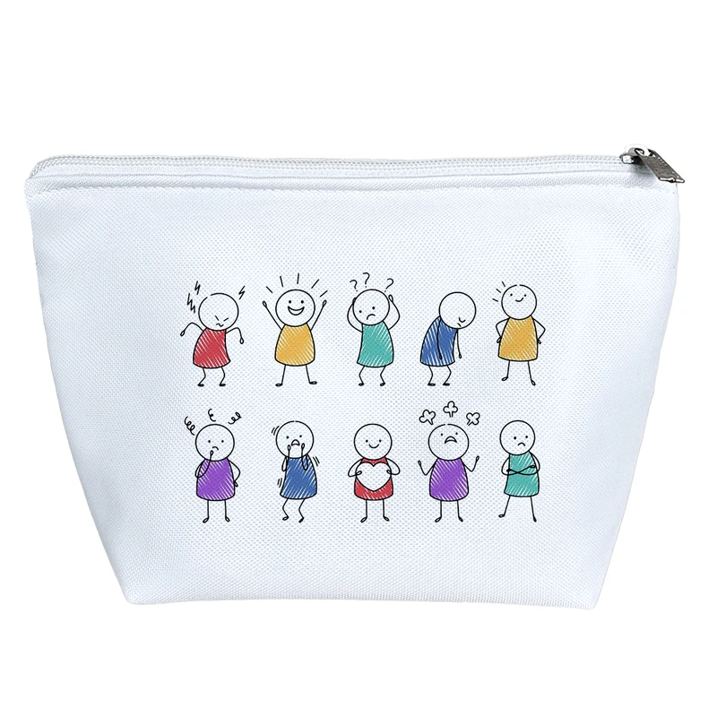 کیف لوازم آرایش دخترانه خندالو مدل آدمک کد H676