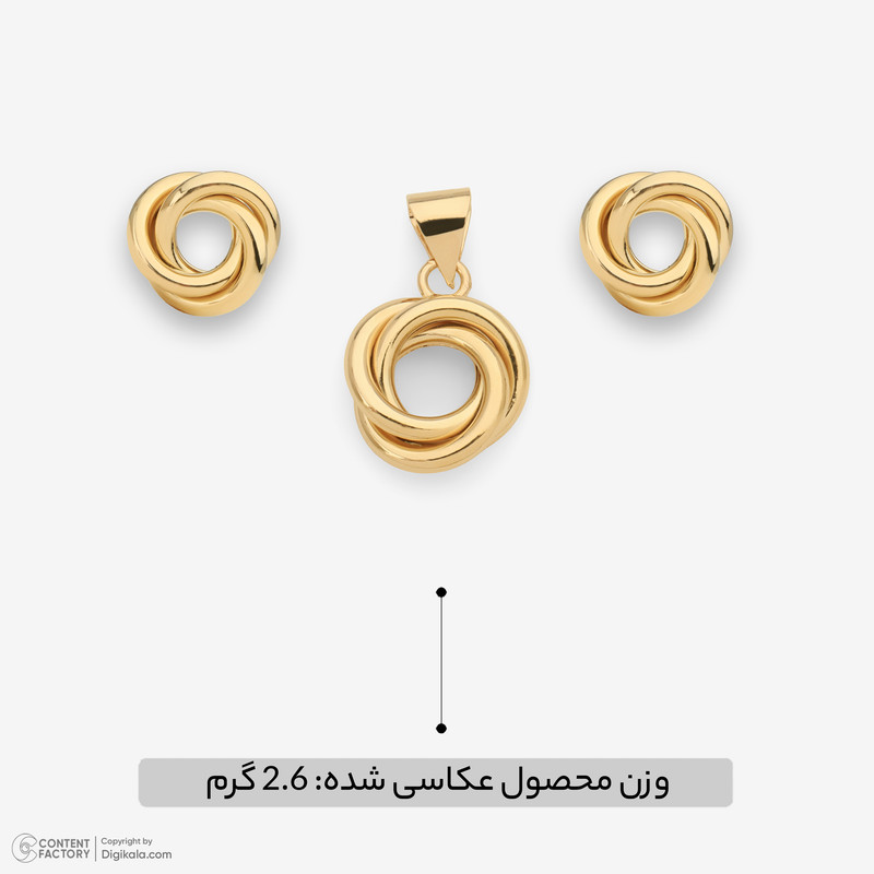 نیم ست طلا 18 عیار زنانه مایا ماهک مدل MS0811