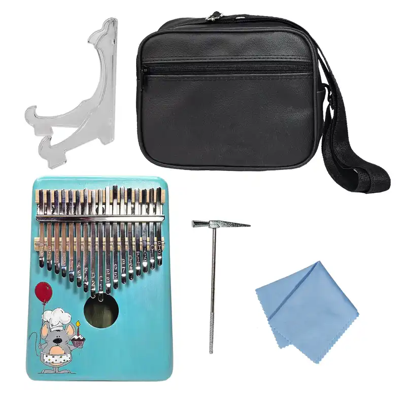 کالیمبا مدل حفره دار چوبی طرح نقاشی کد KZP-CH 3