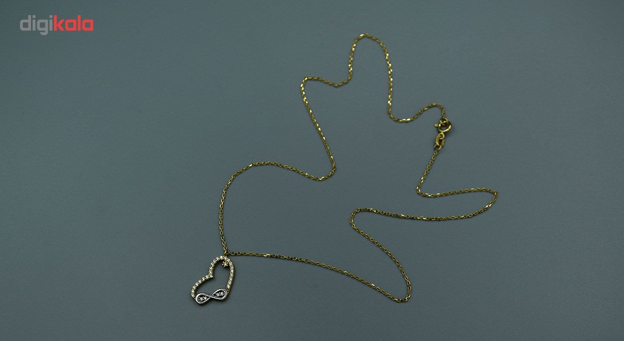 گردنبند طلا 18 عیار زنانه جواهری سون مدل 1033 -  - 2