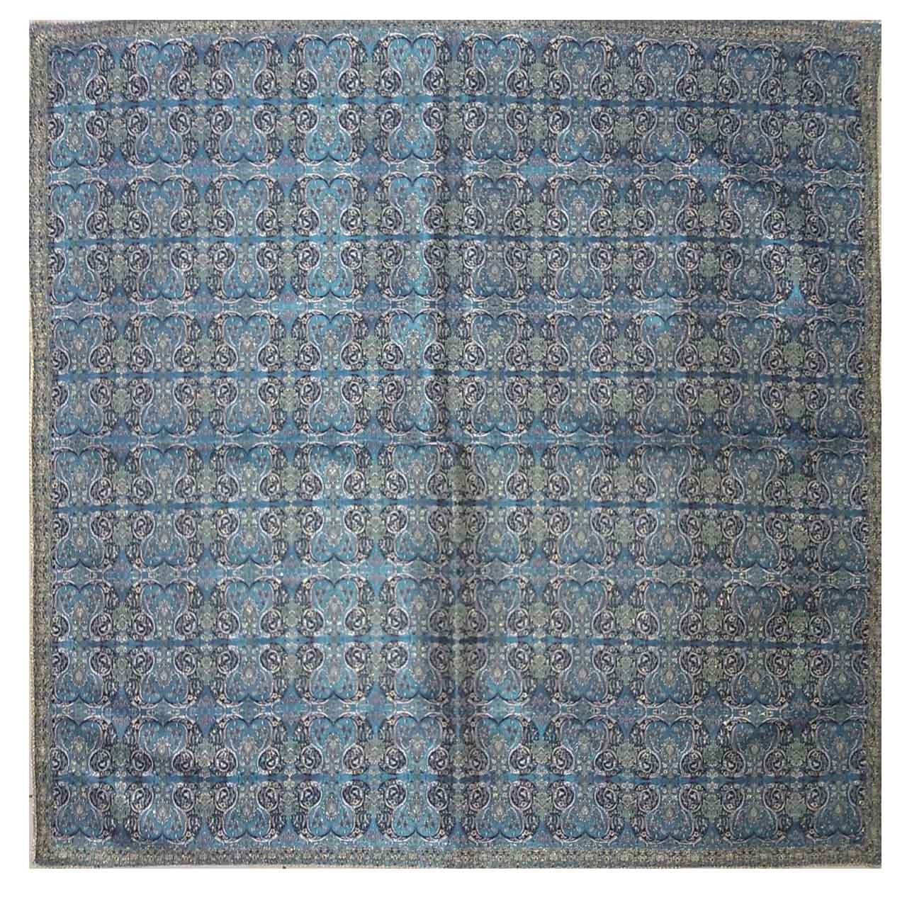 رومیزی ترمه ابریشمی کد 2012 سایز 100 × 100 سانتی متر