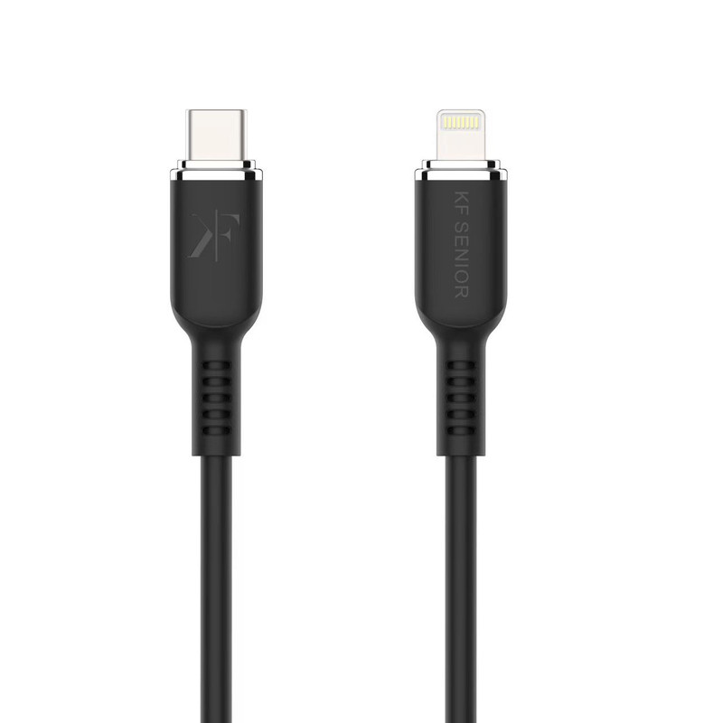 کابل تبدیل USB-C به لایتنینگ کی اف سنیور مدل s90_i طول 1.2 متر