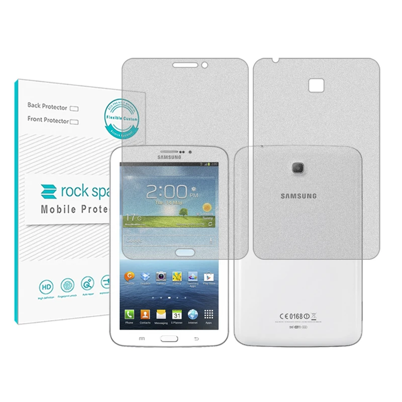 محافظ صفحه نمایش مات راک اسپیس مدل HyMTT مناسب برای تبلت سامسونگ Galaxy Tab 3 7.0 به همراه محافظ پشت تبلت