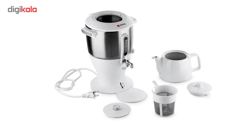 سماور برقی ریوالد مدل Rabi کد 800204 به همراه یک عدد ظرف نگهداری غذا گلدایت