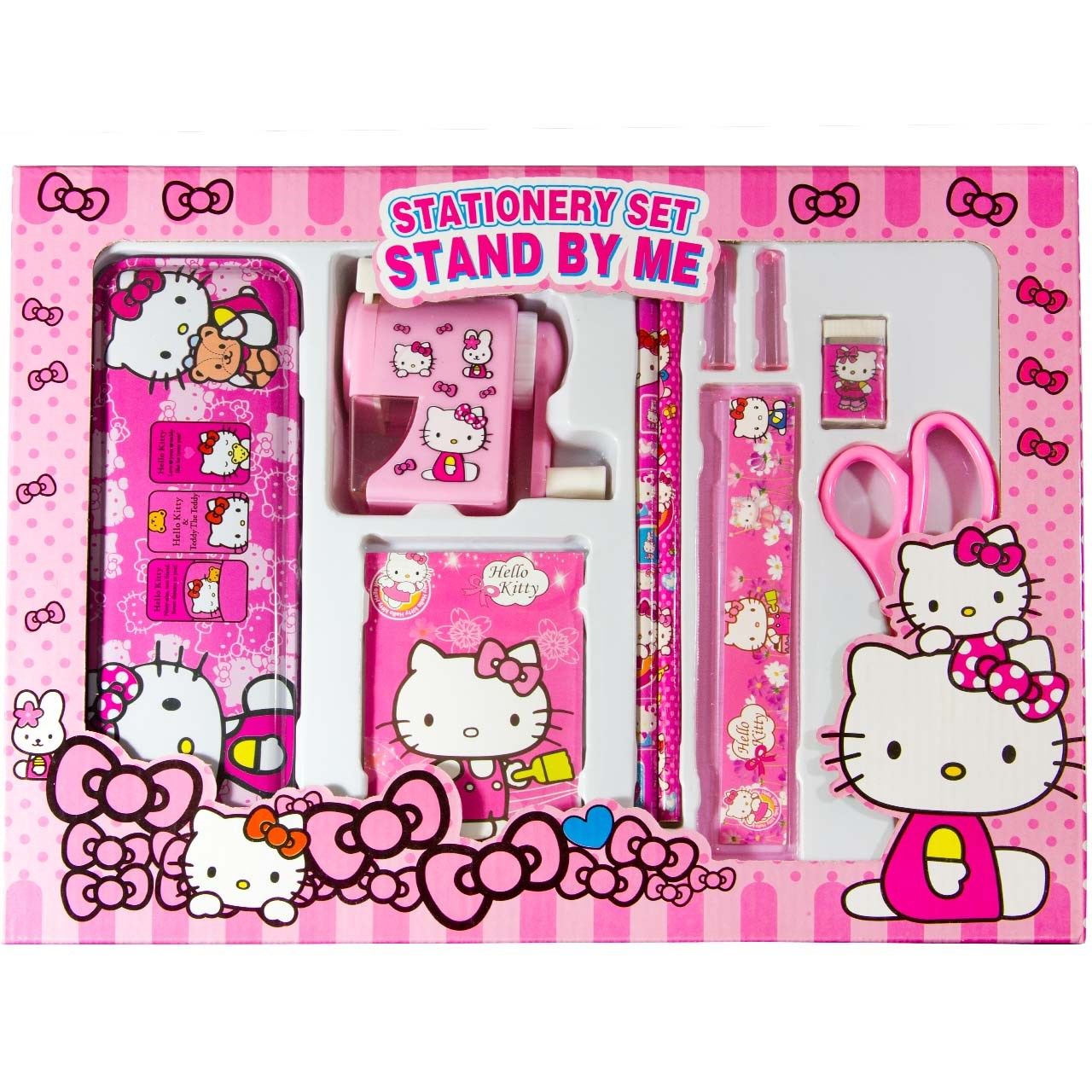 ست 10 تکه لوازم التحریر Stand By Me طرح هلو کیتی کد 38