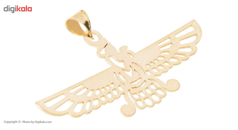 آویز گردنبند طلا 18 عیار زنانه رزا مدل N077 آویز گردنبند طلا 18 عیار زنانه رزا مدل N077