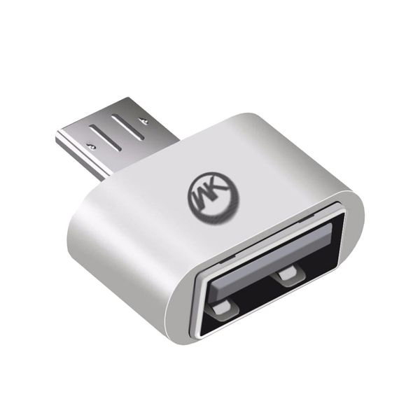 تبدیل micro USB به USB 2.0 دبلیو کی مدل WT-OTG تبدیل micro USB به USB 2.0 دبلیو کی مدل WT-OTG