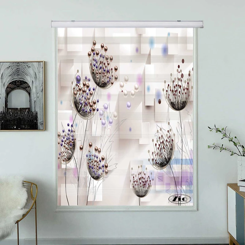 پرده زبرا زیو کد 3D1382 سایز 150x150 سانتی متر