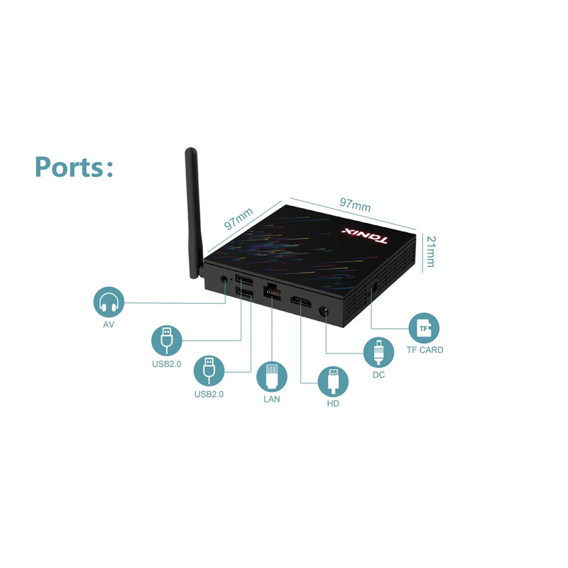 اندروید باکس تانیکس مدل tx68 4/64GB