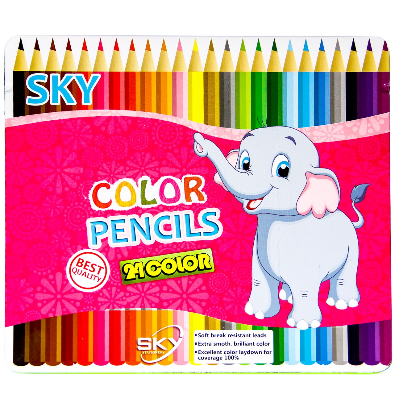 مداد رنگی 24 رنگ اسکای طرح فیل