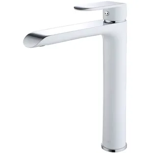 Huayi white chrome yolanda tall basin mixer