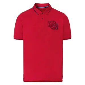 پولوشرت آستین کوتاه مردانه لیورجی مدل OUTDOOR رنگ قرمز