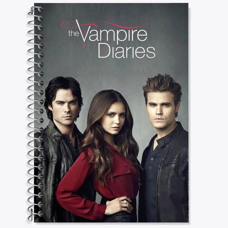 دفتر لغت 50 برگ خندالو مدل خاطرات یک خون آشام The Vampire Diaries کد 20248