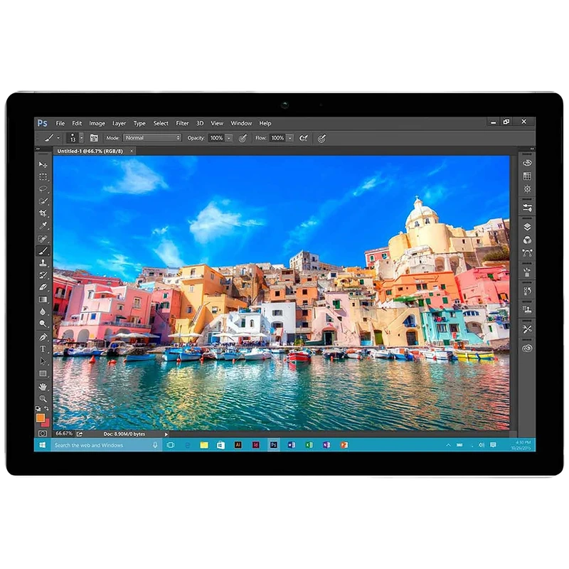تبلت مایکروسافت مدل Surface Pro 4 - D به همراه محافظ صفحه نمایش Pro Plus و محافط بدنه Shiny Frosted