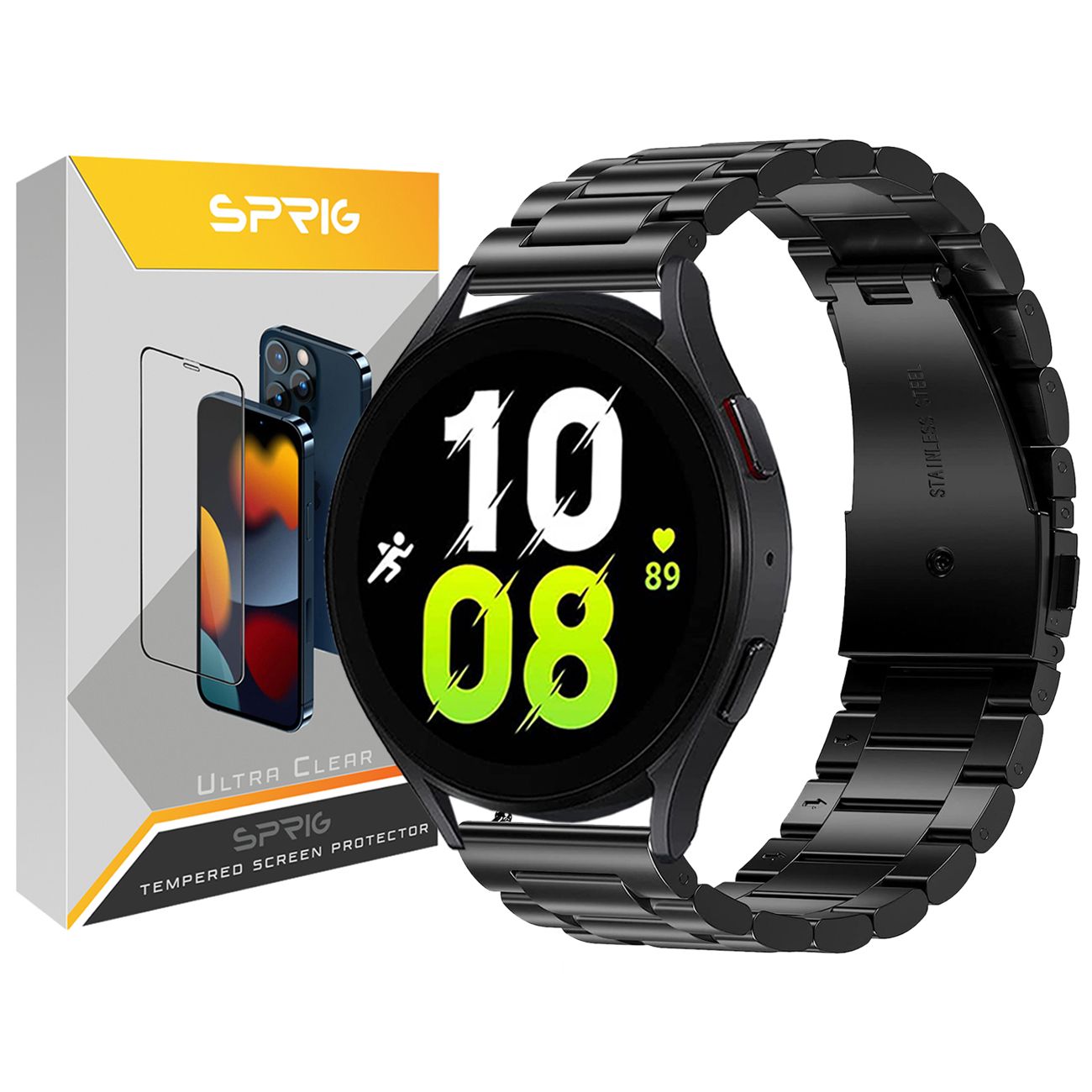بند اسپریگ مدل 3Bid Lux مناسب برای ساعت هوشمند سامسونگ Galaxy Watch 5 40mm / Watch 5 44mm / Watch 5 pro 45mm -  - 1