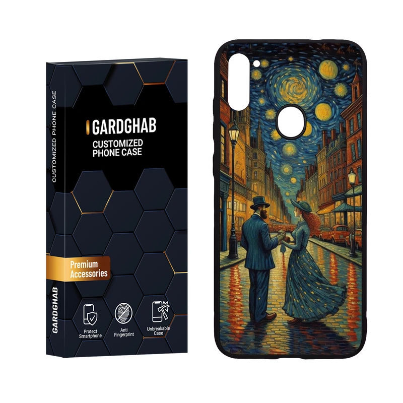  کاور گارد قاب مدل پشت گلس هنری مناسب برای گوشی موبایل سامسونگ Galaxy A11 / M11