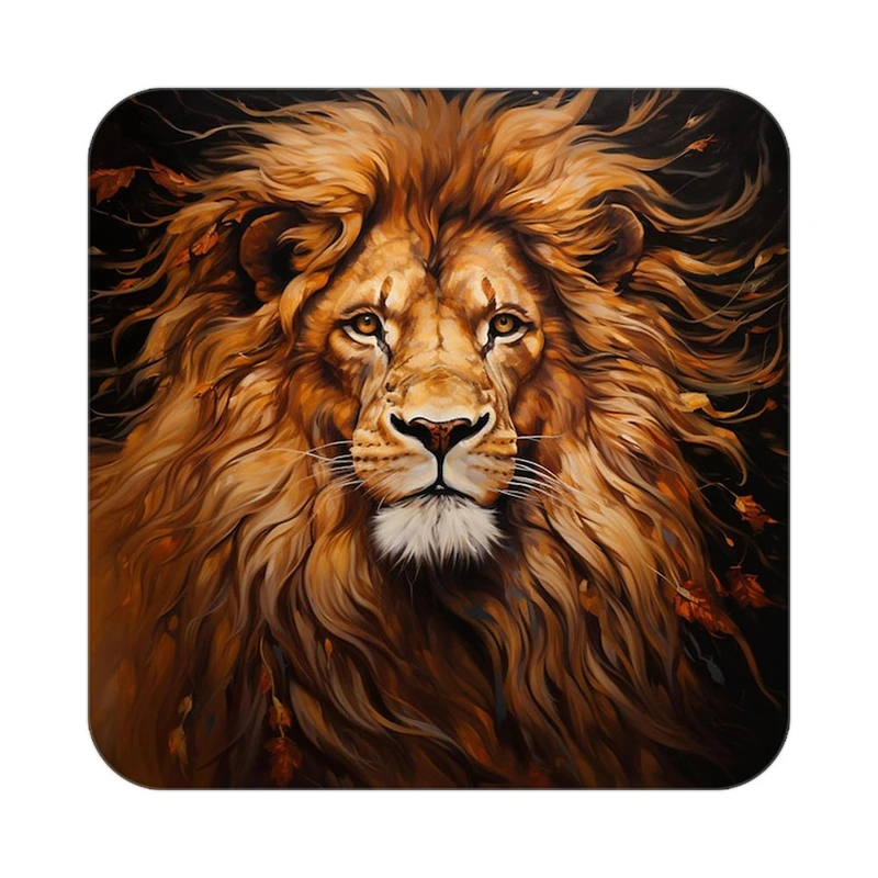 زیر لیوانی کاکتی طرح شیر مدل mp23519