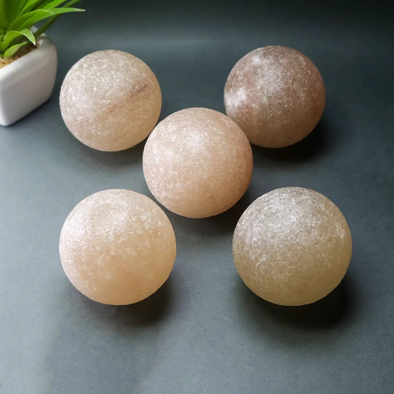 سنگ نمک ماساژ مدل گوی بسته 3 عددی