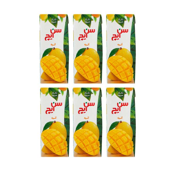 نکتار انبه سن ایچ -200 میلی لیتر بسته 6 عددی