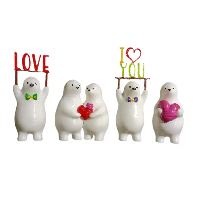 مجسمه مدل خرس های فانتزی عاشق کد 74-10 مجموعه 4 عددی