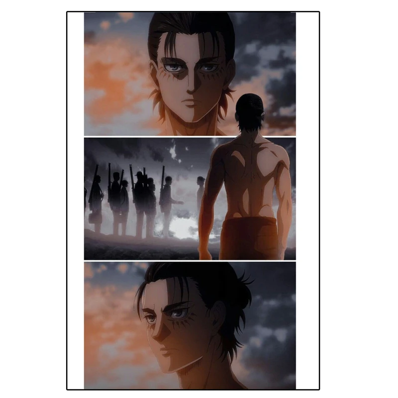 پوستر مدل ارن ییگر Eren yeager طرح انیمه Attack on titan کد 369