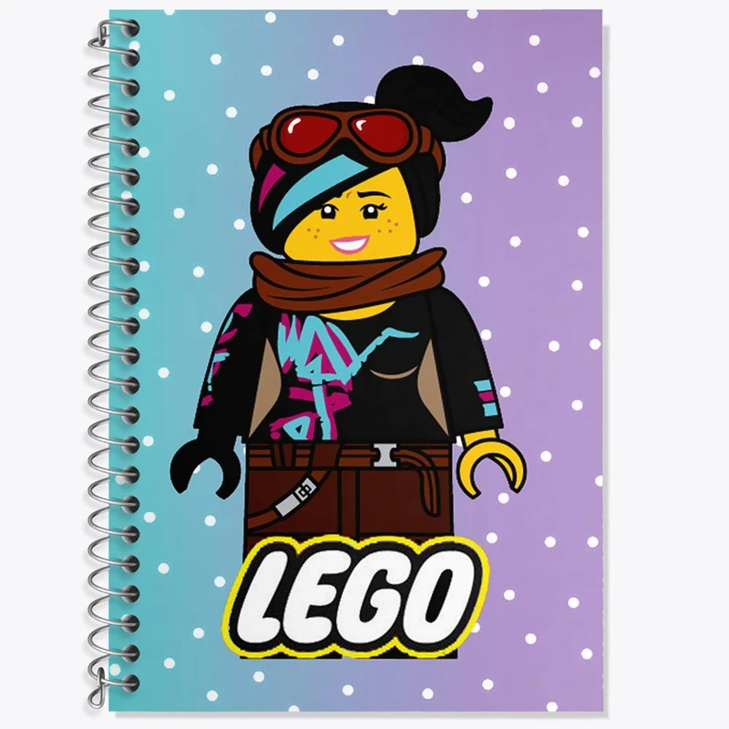 دفتر زبان 50 برگ خندالو مدل سه خط طرح انیمیشن لگو LEGO کد 3769