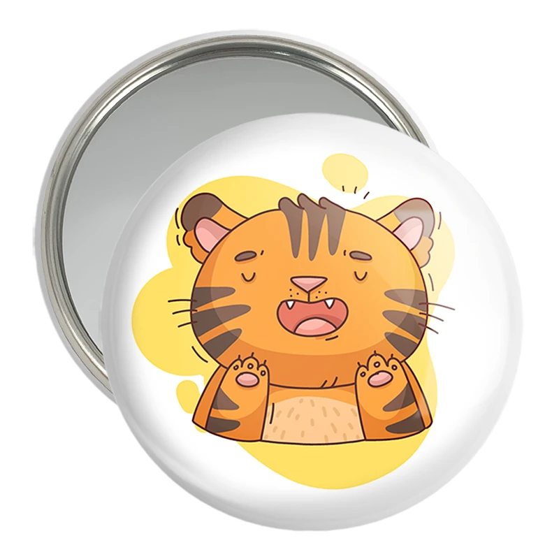 آینه جیبی خندالو مدل ببر حیوانات بامزه کد 37177