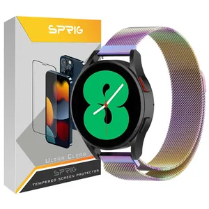 sprig New Milanese strap suitable For Samsung Galaxy Watch Active 1 / Active 2 40mm / Active 2 44mm / Watch 3 size 41mm / Galaxy Watch 4 40mm / watch 4 42mm / watch 4 44mm / watch 4 46mm