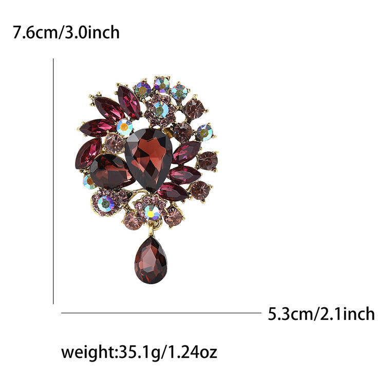 گل سینه زنانه شهر جواهر مدل SJ-BR010-PP