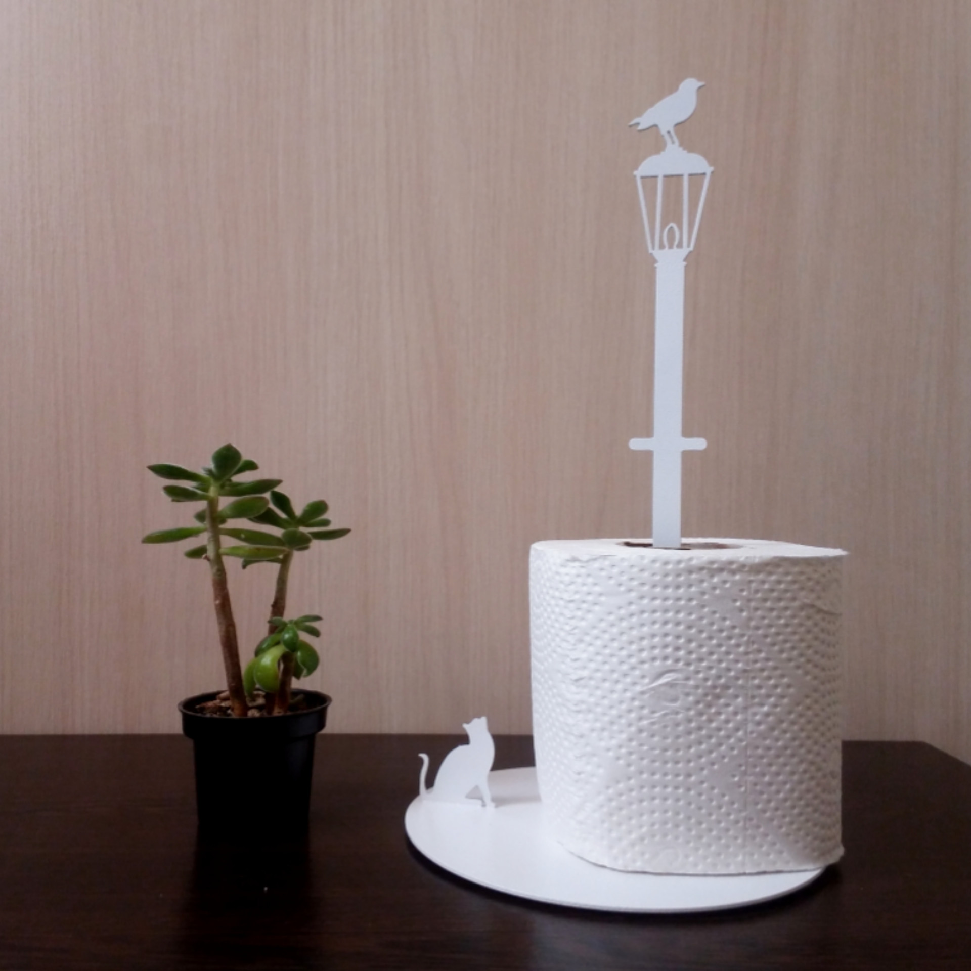 پایه رول دستمال کاغذی نیتا طرح قفس